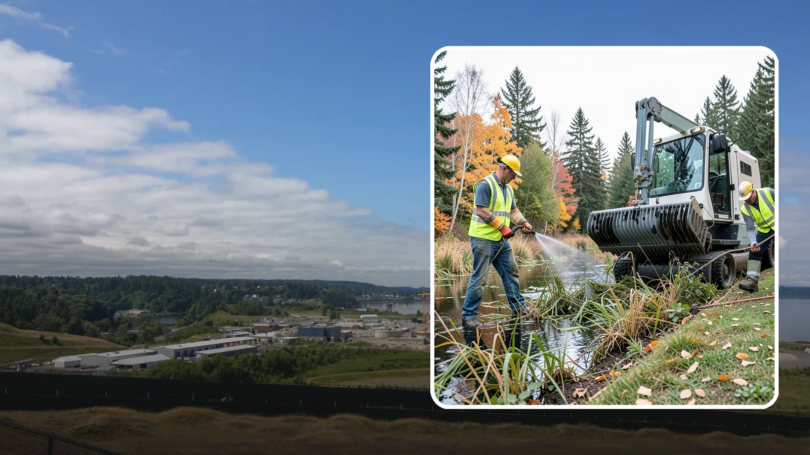 Aquatic Weed Control in University Place, Pierce County, WA - Permit-compliant control of invasive aquatic vegetation in municipal ponds, stormwater facilities, and shorelines.