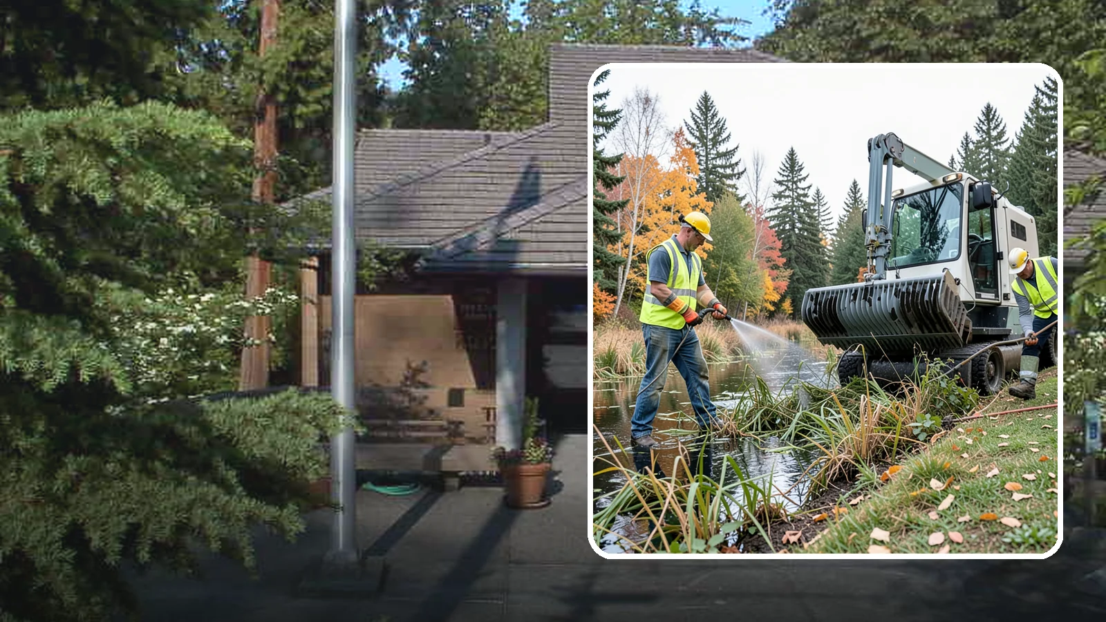 Aquatic Weed Control in Yarrow Point, King County, WA - Permit-compliant control of invasive aquatic vegetation in municipal ponds, stormwater facilities, and shorelines.