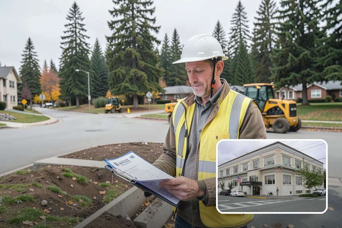 Asphalt Berm Construction in Anacortes, Skagit County, WA - Economical alternative to concrete curbing