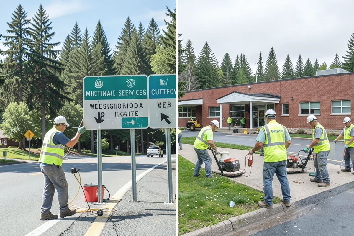 Asphalt Berm Construction in Auburn, King County, WA - Confirm the alignment and drainage flow line