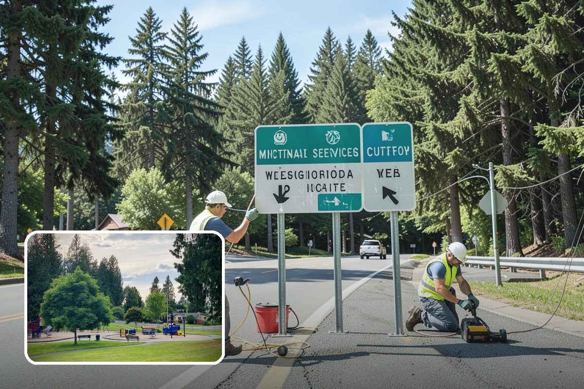 Asphalt Berm Construction in Bonney Lake, Pierce County, WA - Economical alternative to concrete curbing