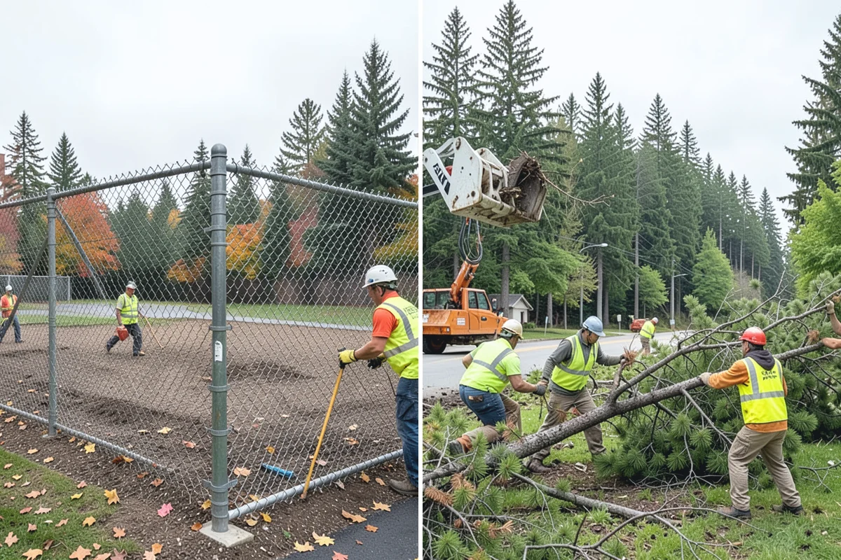 Asphalt Berm Construction in Bonney Lake, Pierce County, WA - Confirm the alignment and drainage flow line