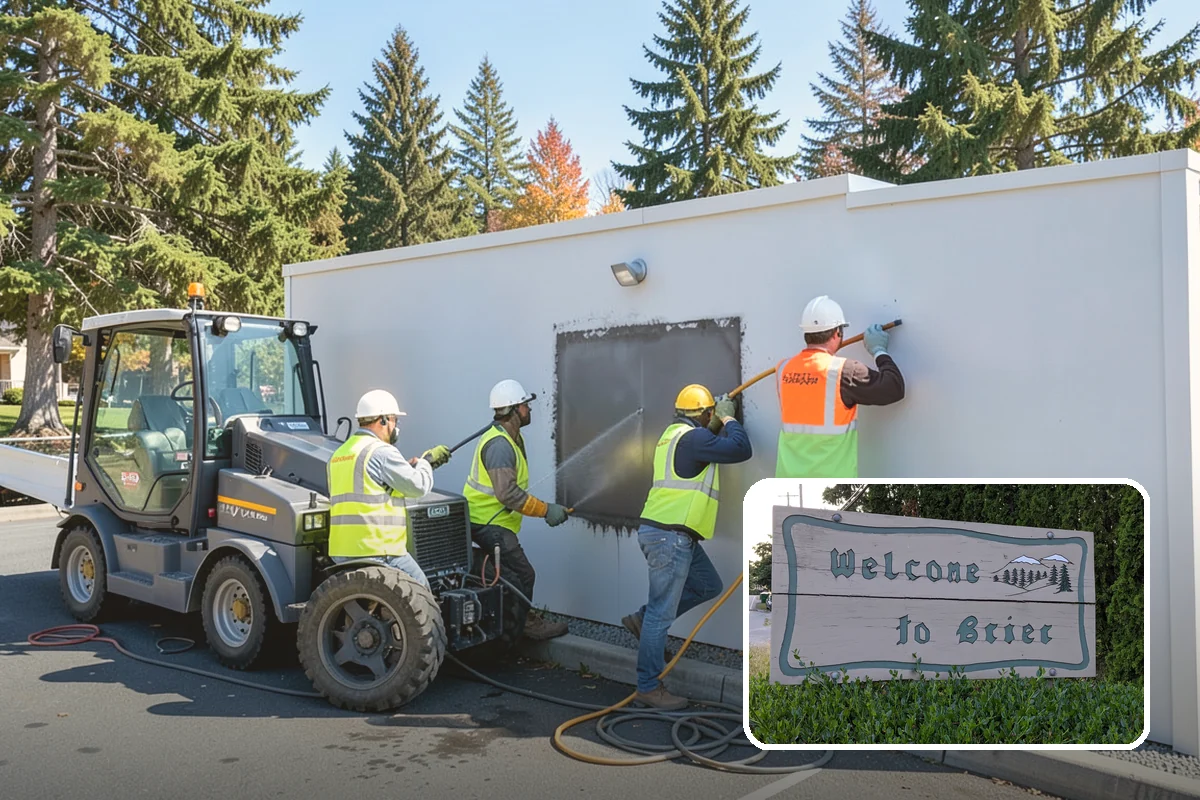 Asphalt Berm Construction in Brier, Snohomish County, WA - Economical alternative to concrete curbing