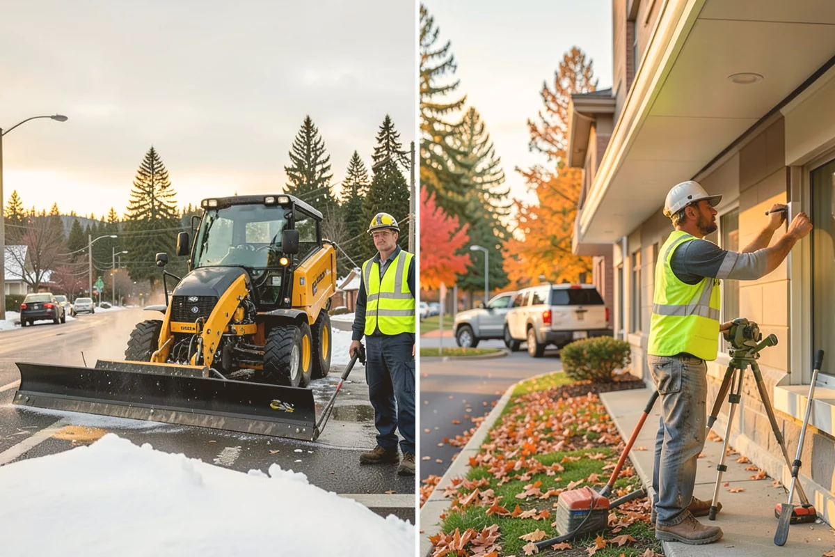 Asphalt Berm Construction in Eatonville, Pierce County, WA - Confirm the alignment and drainage flow line