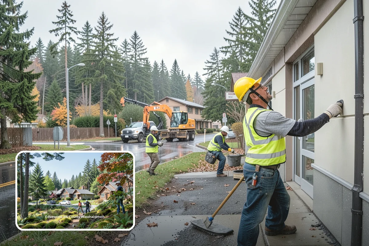 Asphalt Berm Construction in Edgewood, Pierce County, WA - Economical alternative to concrete curbing