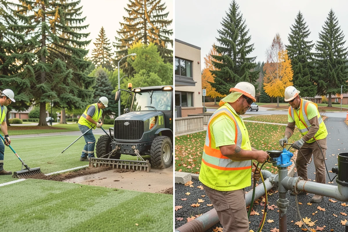 Asphalt Berm Construction in Edmonds, Snohomish County, WA - Confirm the alignment and drainage flow line