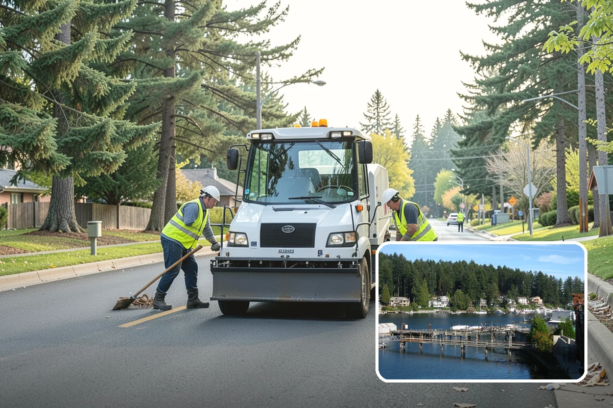 Asphalt Berm Construction in Gig Harbor, Pierce County, WA - Economical alternative to concrete curbing