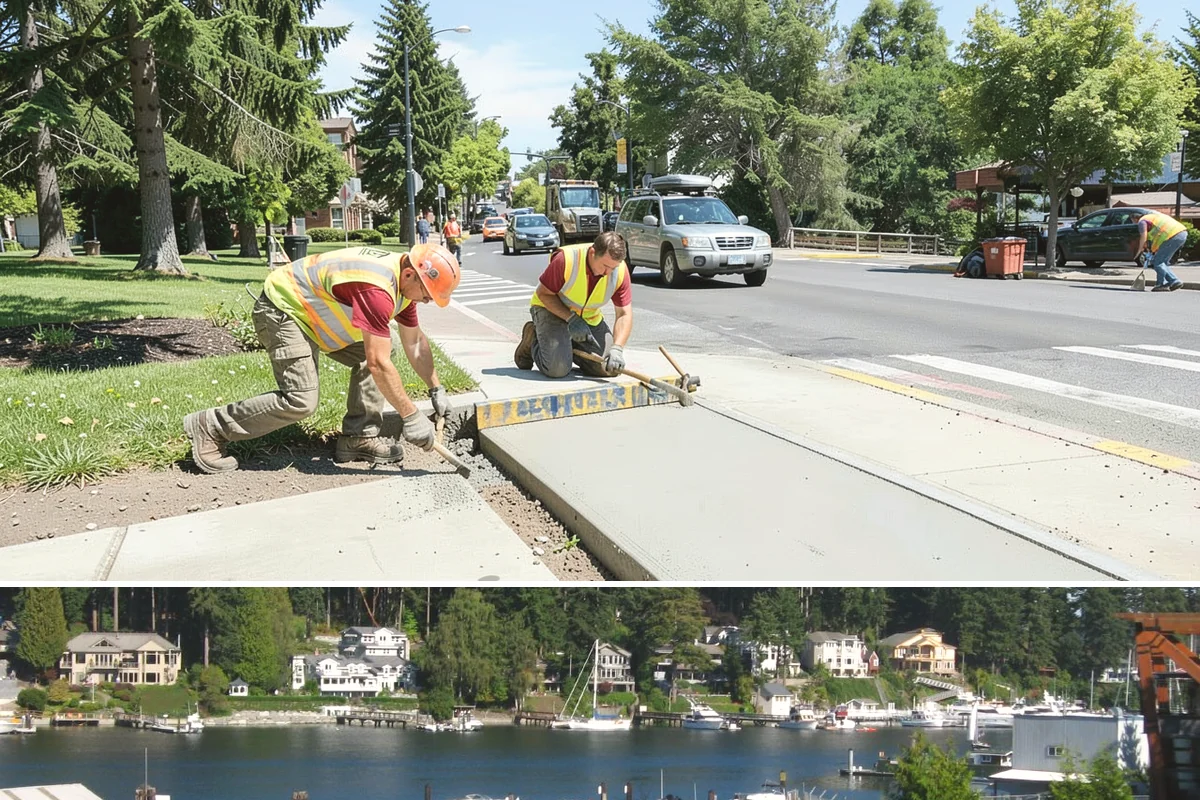 Asphalt Berm Construction in Gig Harbor, Pierce County, WA - Berm construction pairs with summer paving projects when warm, dry conditions ensure a solid bond to the pavement.