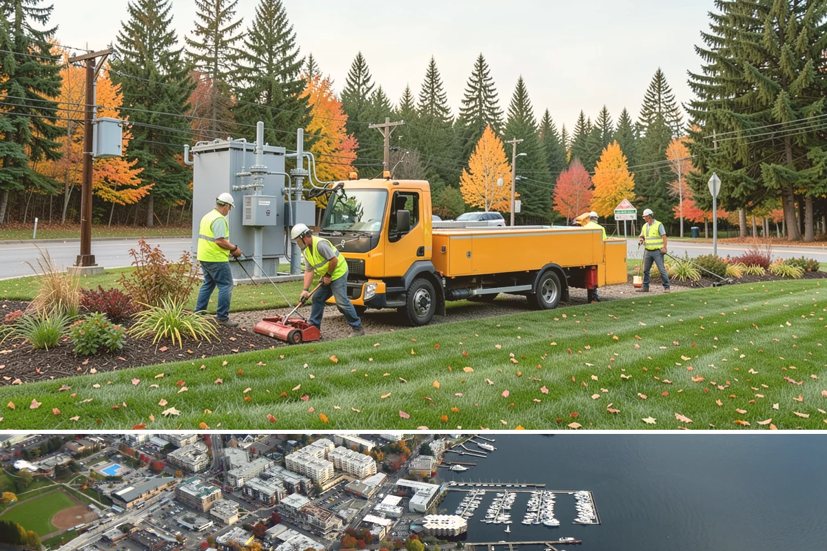 Asphalt Berm Construction in Kirkland, King County, WA - Berm construction pairs with summer paving projects when warm, dry conditions ensure a solid bond to the pavement.