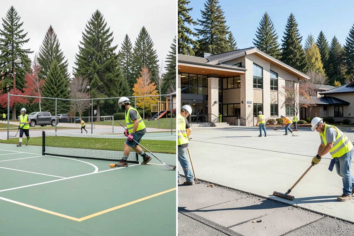 Asphalt Berm Construction in Lake Forest Park, King County, WA - Confirm the alignment and drainage flow line