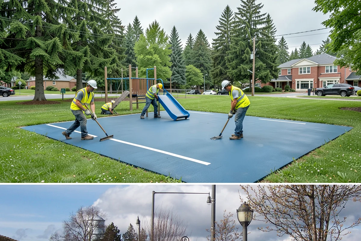 Asphalt Berm Construction in Marysville, Snohomish County, WA - Berm construction pairs with summer paving projects when warm, dry conditions ensure a solid bond to the pavement.
