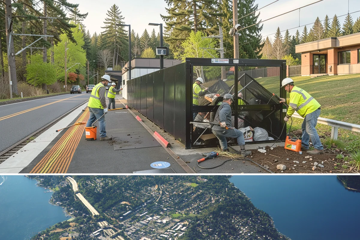 Asphalt Berm Construction in Mercer Island, King County, WA - Berm construction pairs with summer paving projects when warm, dry conditions ensure a solid bond to the pavement.
