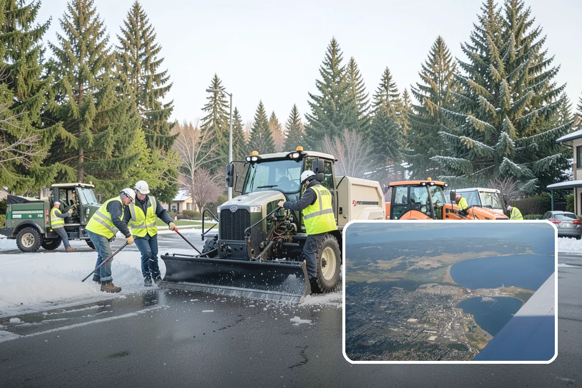 Asphalt Berm Construction in Oak Harbor, Island County, WA - Economical alternative to concrete curbing