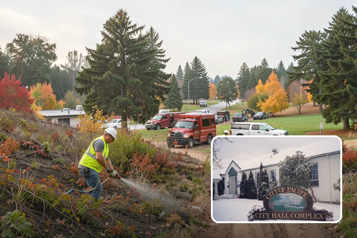 Asphalt Berm Construction in Pacific, King County, WA - Economical alternative to concrete curbing