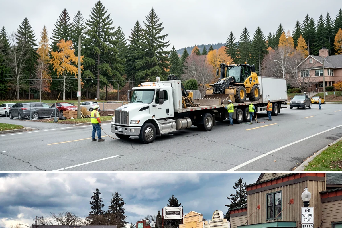 Asphalt Berm Construction in Roy, Pierce County, WA - Berm construction pairs with summer paving projects when warm, dry conditions ensure a solid bond to the pavement.