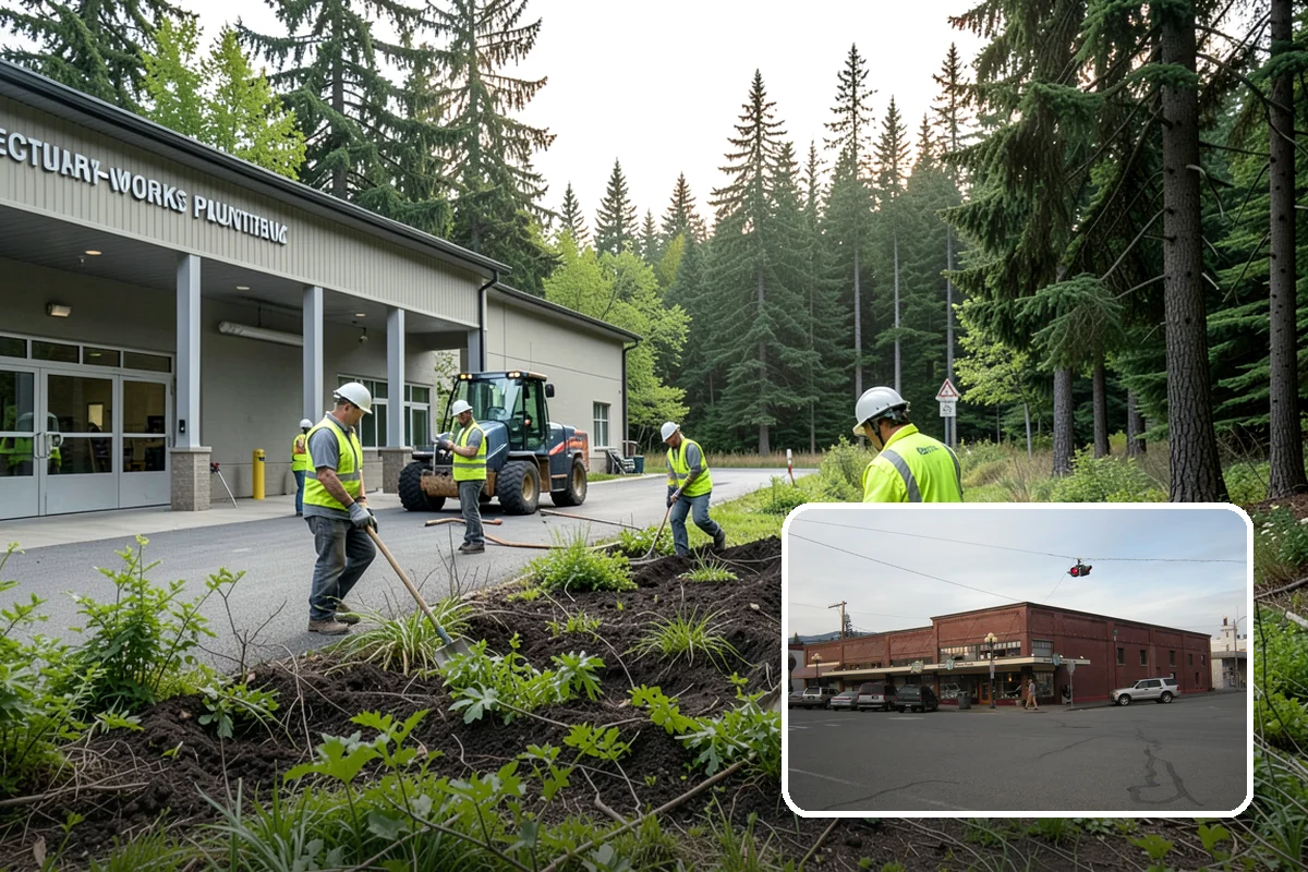 Asphalt Berm Construction in Sedro-Woolley, Skagit County, WA - Economical alternative to concrete curbing