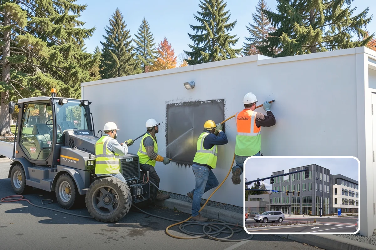 Asphalt Berm Construction in Shoreline, King County, WA - Economical alternative to concrete curbing