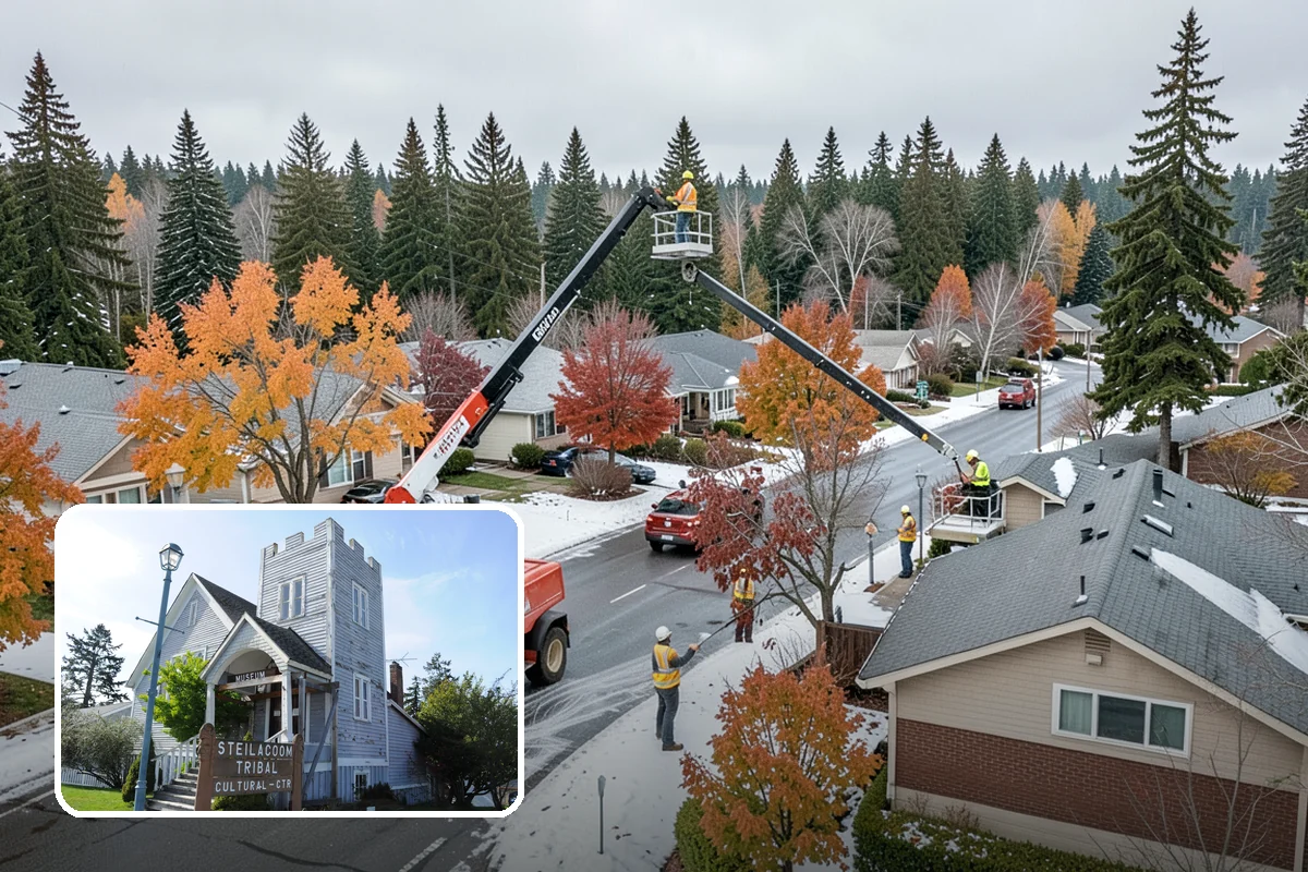 Asphalt Berm Construction in Steilacoom, Pierce County, WA - Economical alternative to concrete curbing