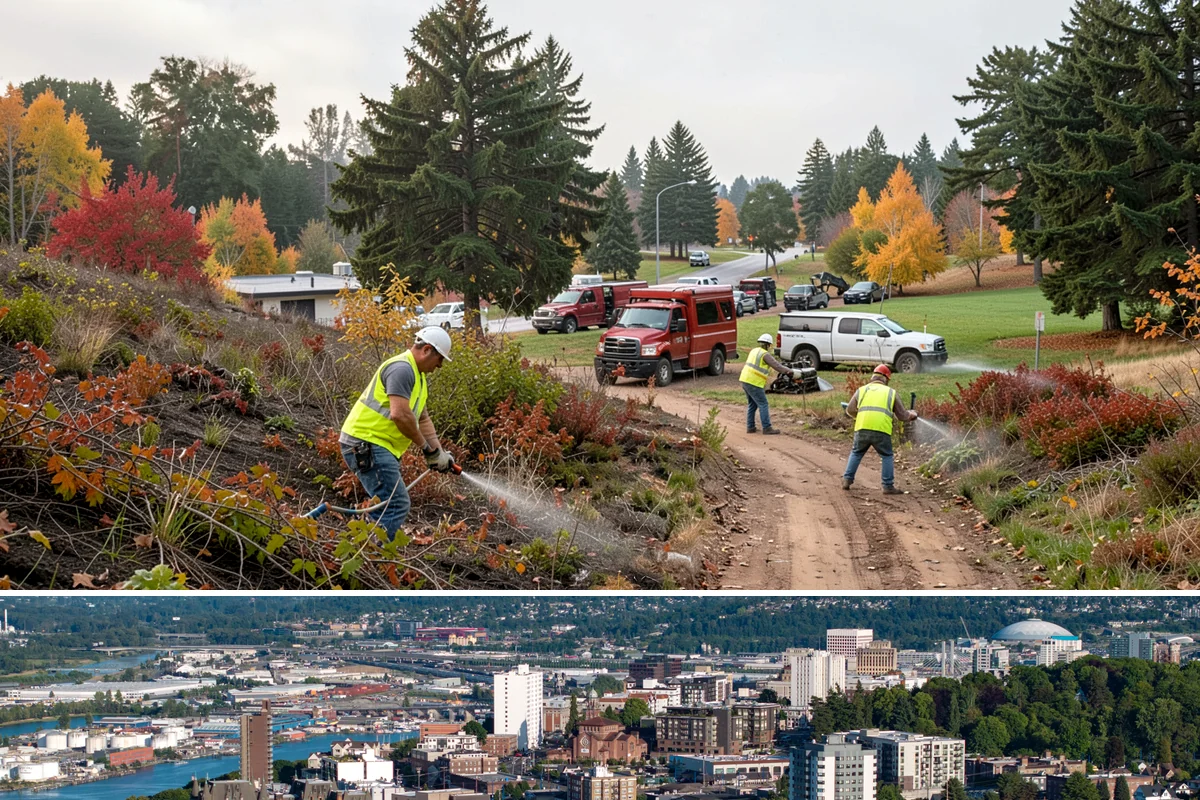 Asphalt Berm Construction in Tacoma, Pierce County, WA - Berm construction pairs with summer paving projects when warm, dry conditions ensure a solid bond to the pavement.