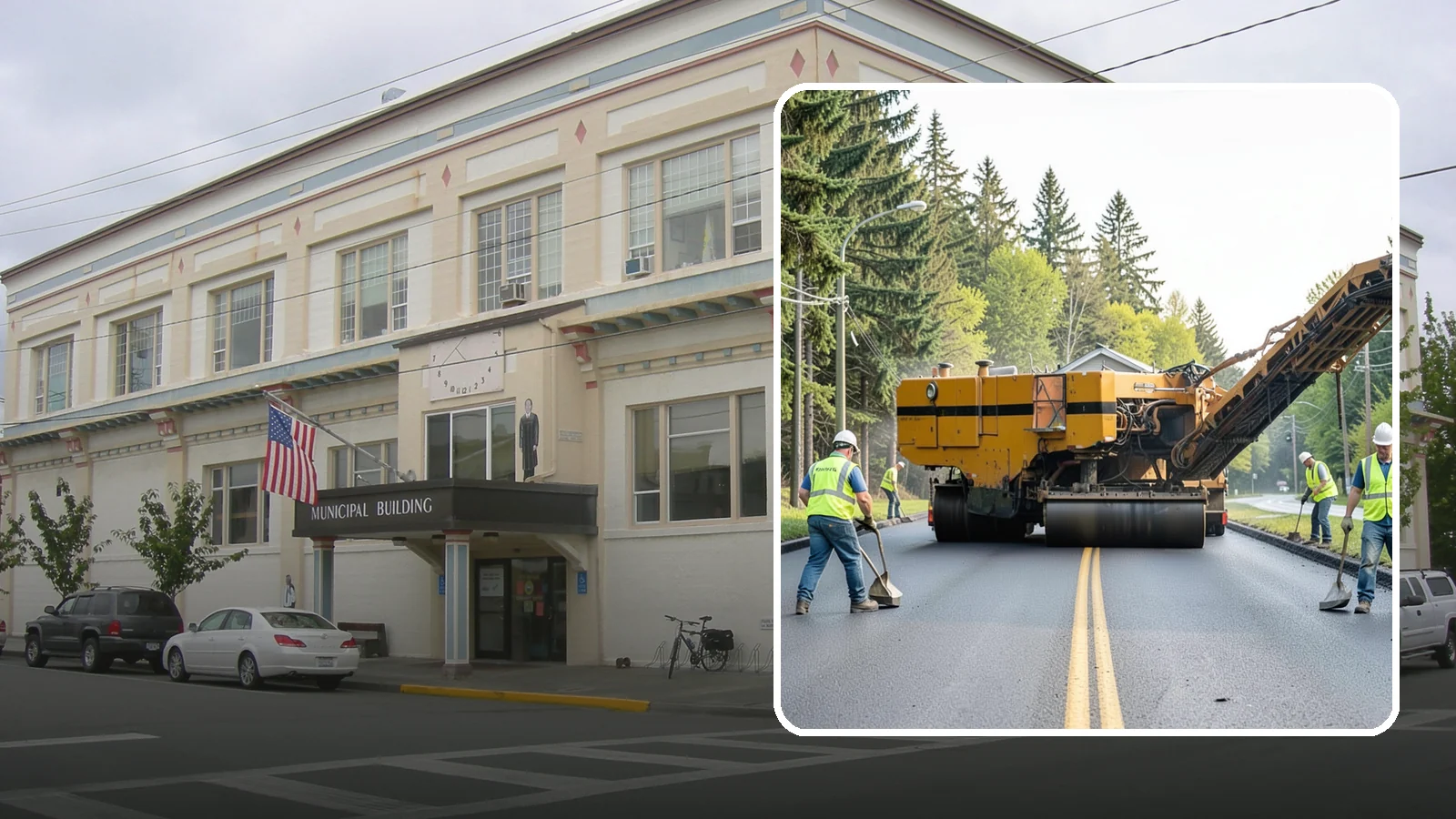 Asphalt Milling in Anacortes, Skagit County, WA - Cold milling that removes worn asphalt to grade in preparation for overlays and reconstruction.
