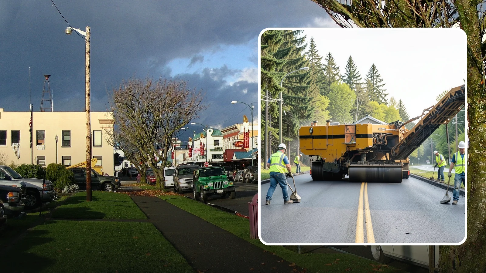Asphalt Milling in Arlington, Snohomish County, WA - Cold milling that removes worn asphalt to grade in preparation for overlays and reconstruction.
