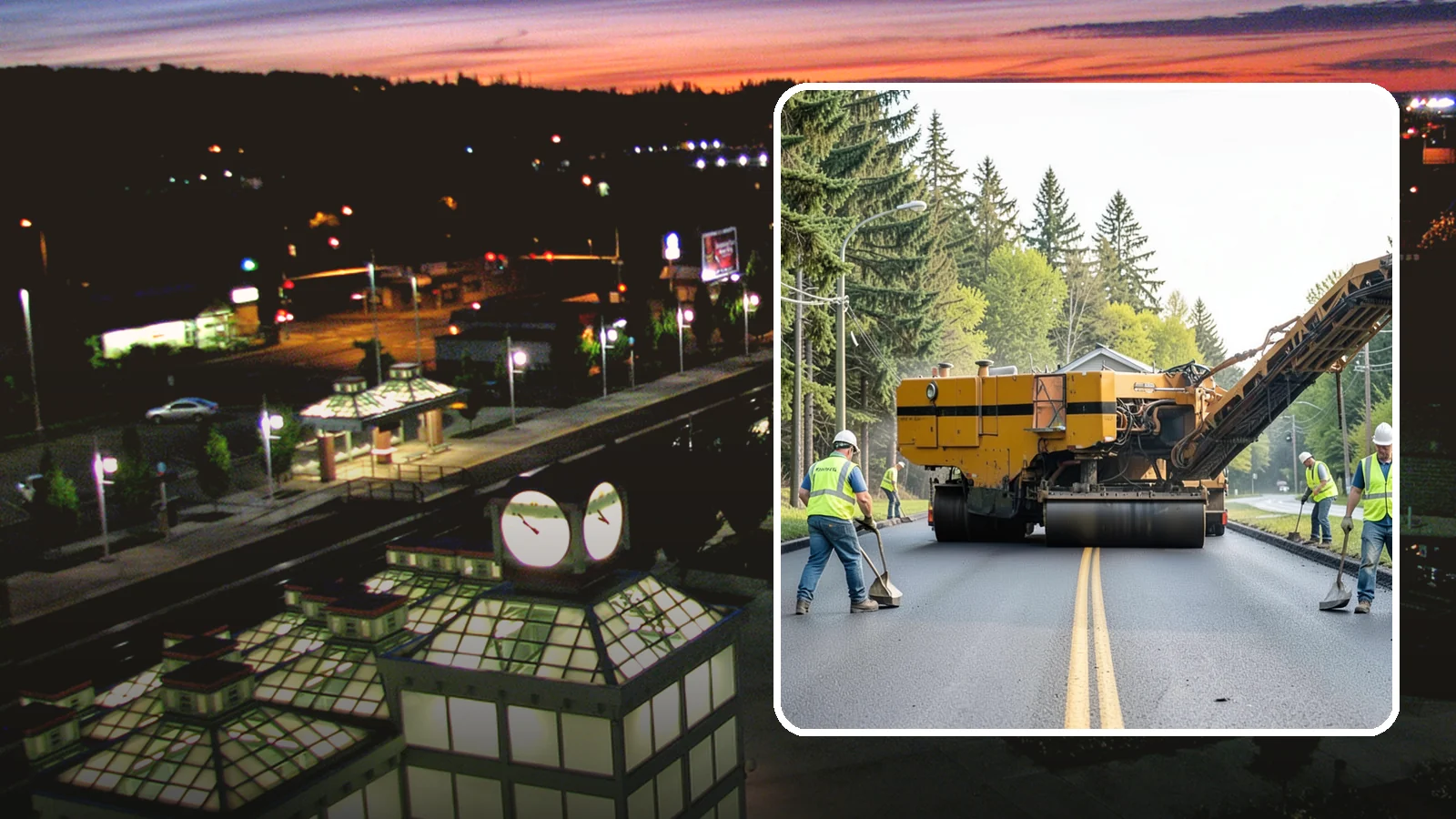 Asphalt Milling in Auburn, King County, WA - Cold milling that removes worn asphalt to grade in preparation for overlays and reconstruction.
