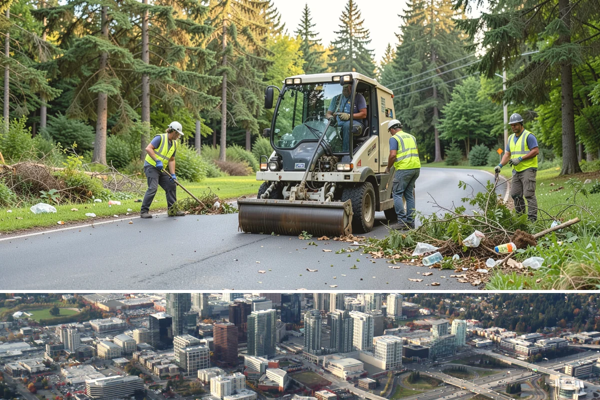 Asphalt Milling in Bellevue, King County, WA - Milling is coordinated tightly with the summer paving schedule so a milled surface is not left exposed through wet weather.