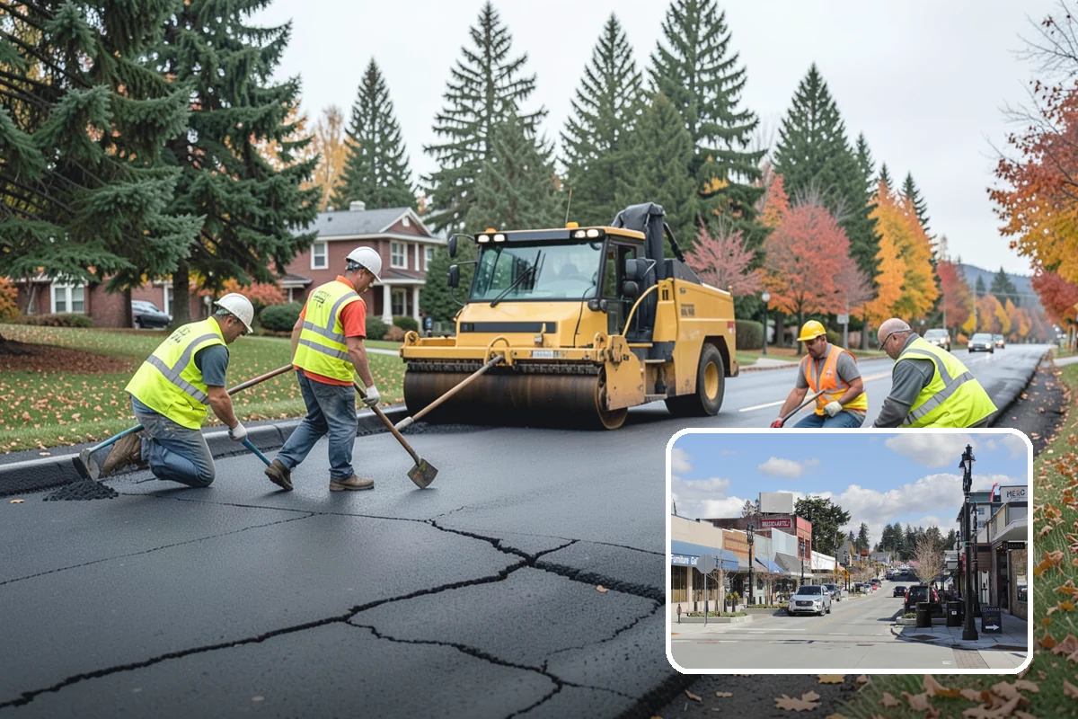 Asphalt Milling in Bothell, King County, WA - Restores correct grade and curb reveal before overlay