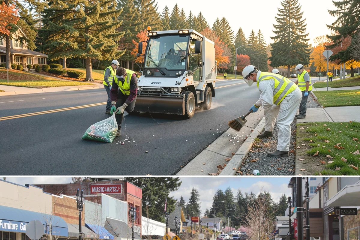 Asphalt Milling in Bothell, King County, WA - Milling is coordinated tightly with the summer paving schedule so a milled surface is not left exposed through wet weather.