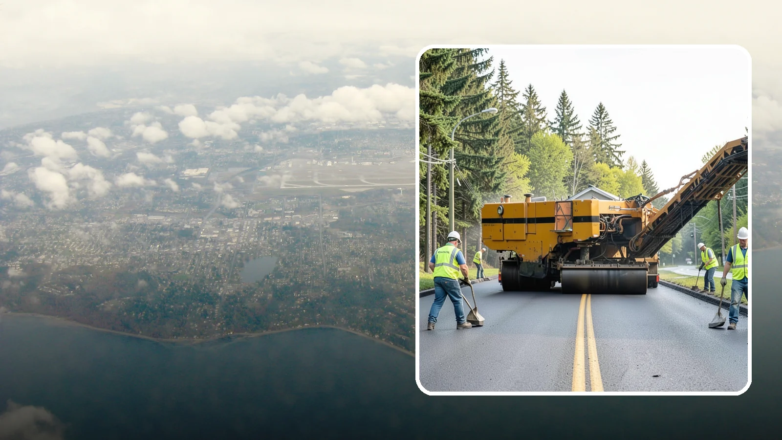 Asphalt Milling in Burien, King County, WA - Cold milling that removes worn asphalt to grade in preparation for overlays and reconstruction.