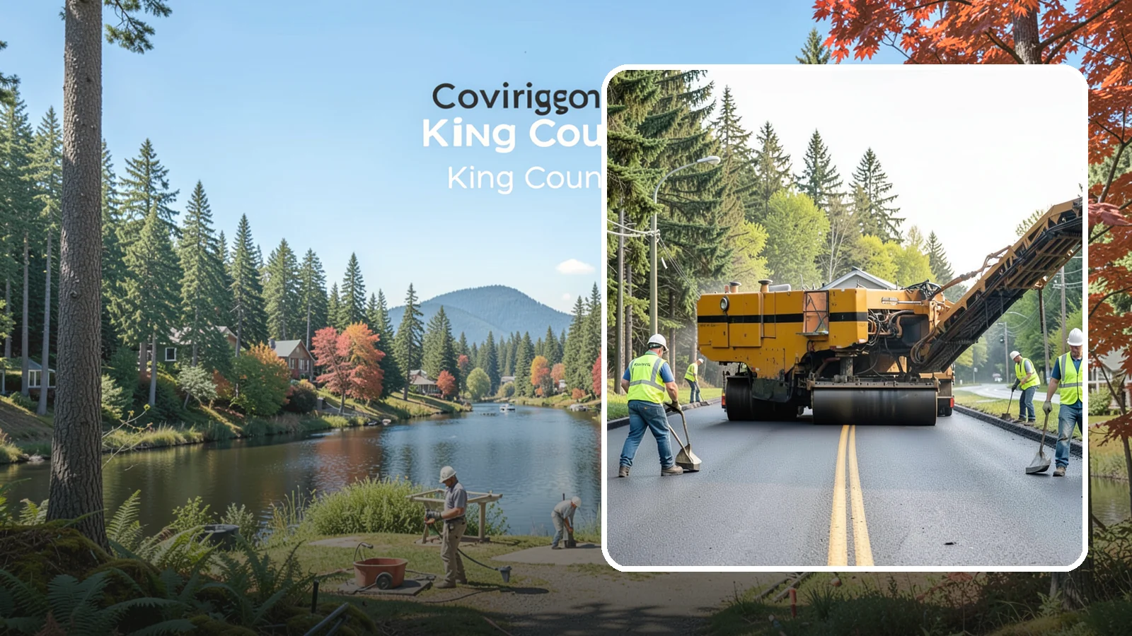 Asphalt Milling in Covington, King County, WA - Cold milling that removes worn asphalt to grade in preparation for overlays and reconstruction.