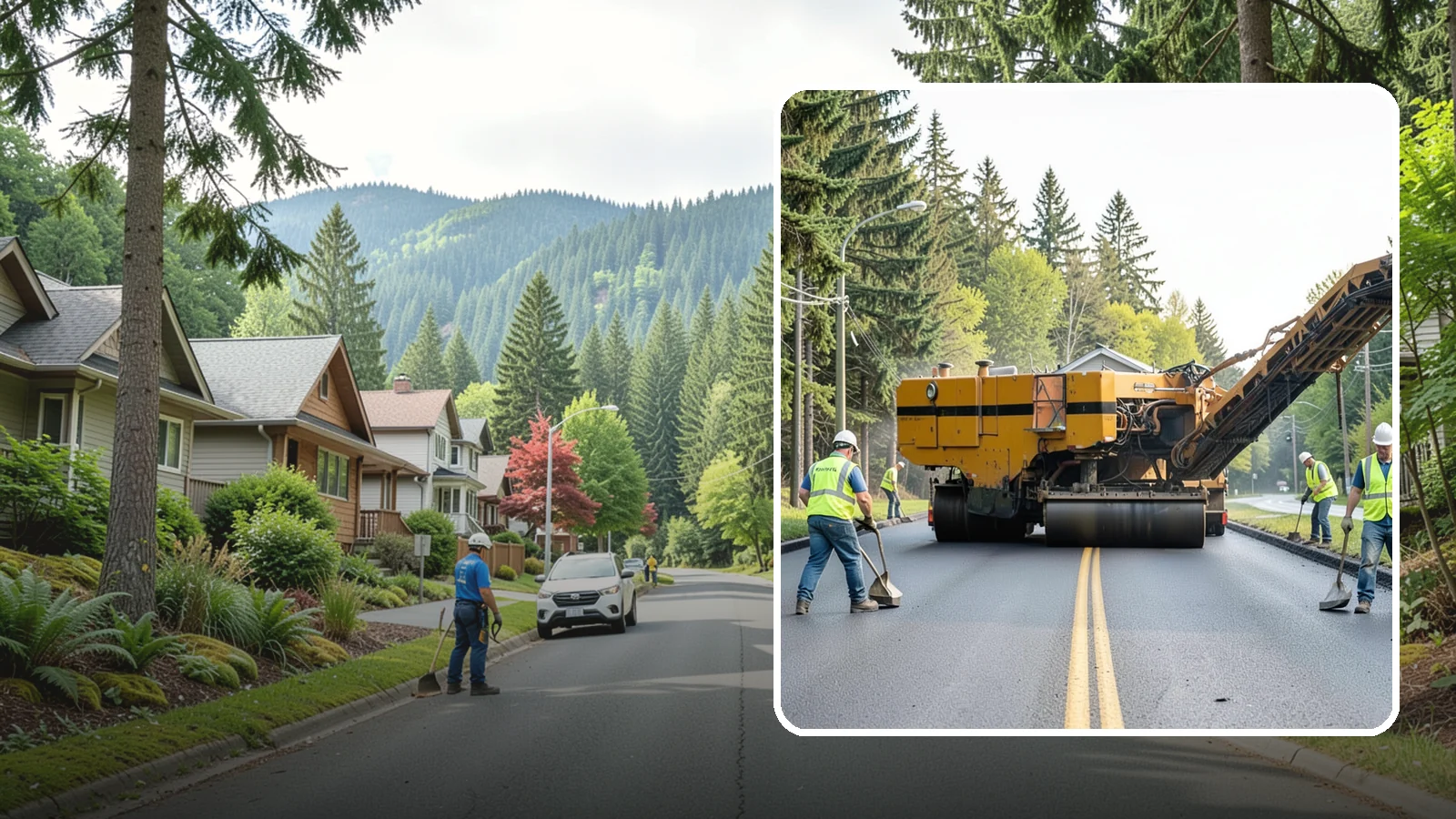 Asphalt Milling in Darrington, Snohomish County, WA - Cold milling that removes worn asphalt to grade in preparation for overlays and reconstruction.