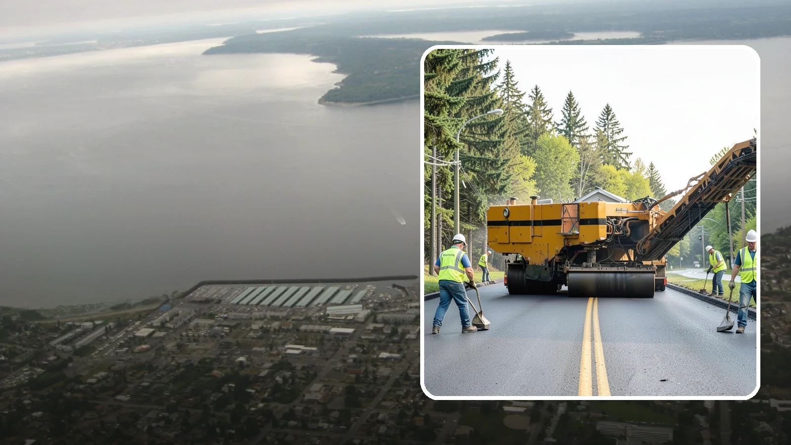 Asphalt Milling in Des Moines, King County, WA - Cold milling that removes worn asphalt to grade in preparation for overlays and reconstruction.