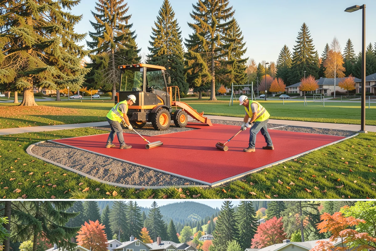 Asphalt Milling in Fircrest, Pierce County, WA - Milling is coordinated tightly with the summer paving schedule so a milled surface is not left exposed through wet weather.