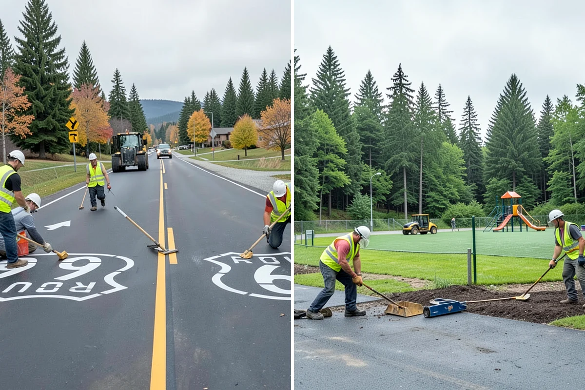 Asphalt Milling in Gig Harbor, Pierce County, WA - Establish milling depth, grade, and cross-slope