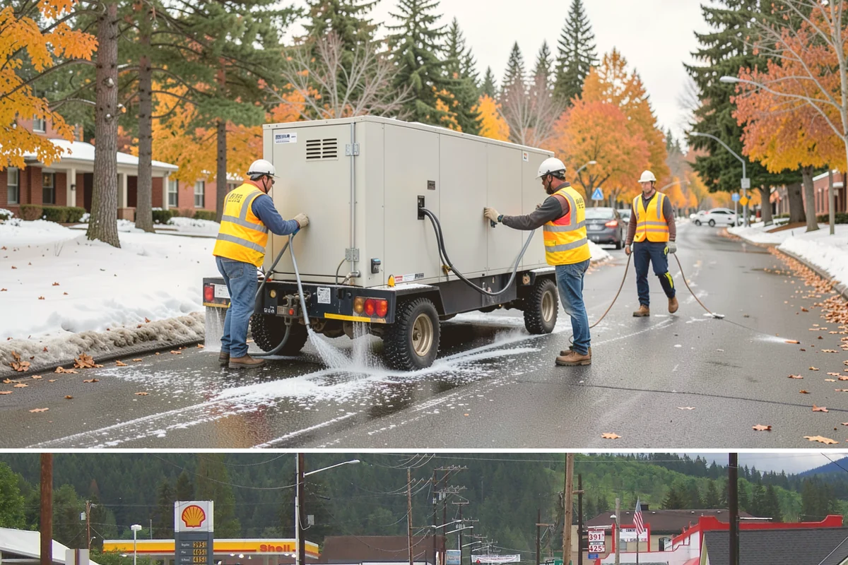 Asphalt Milling in Granite Falls, Snohomish County, WA - Milling is coordinated tightly with the summer paving schedule so a milled surface is not left exposed through wet weather.