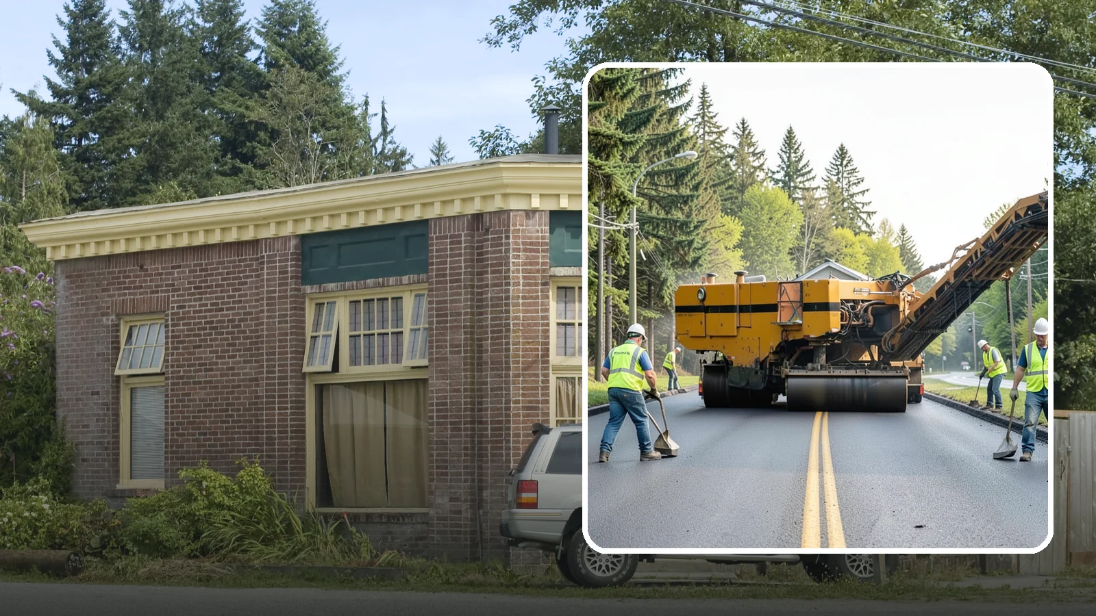 Asphalt Milling in Hamilton, Skagit County, WA - Cold milling that removes worn asphalt to grade in preparation for overlays and reconstruction.