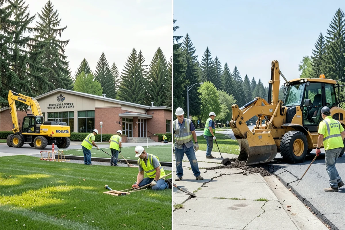 Asphalt Milling in Kenmore, King County, WA - Establish milling depth, grade, and cross-slope