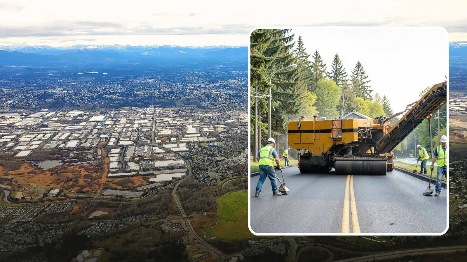 Asphalt Milling in Kent, King County, WA - Cold milling that removes worn asphalt to grade in preparation for overlays and reconstruction.