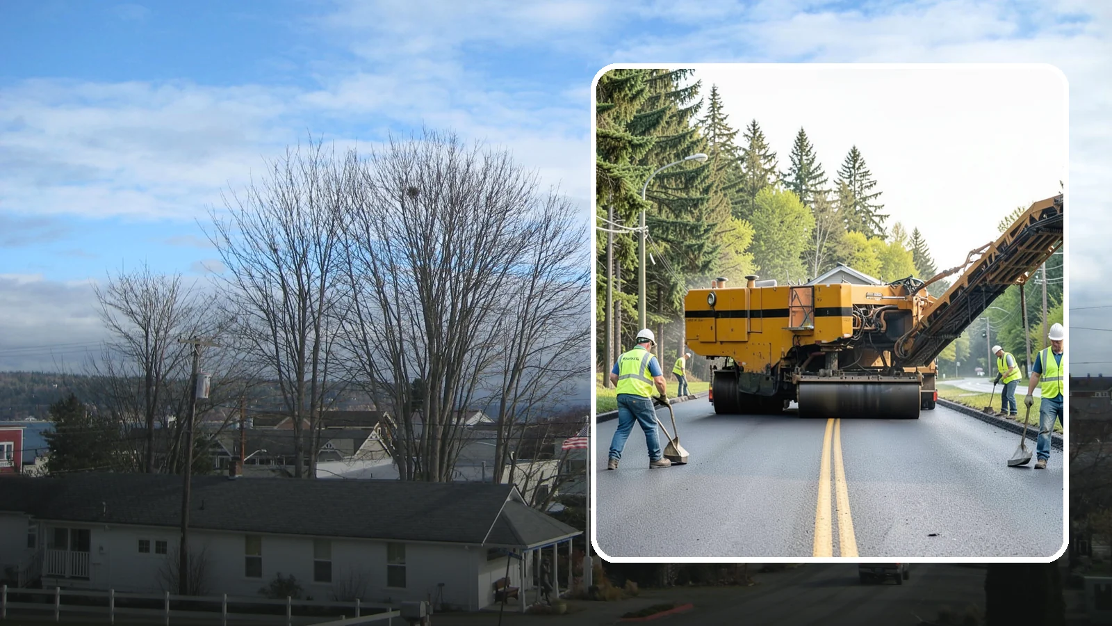 Asphalt Milling in Langley, Island County, WA - Cold milling that removes worn asphalt to grade in preparation for overlays and reconstruction.
