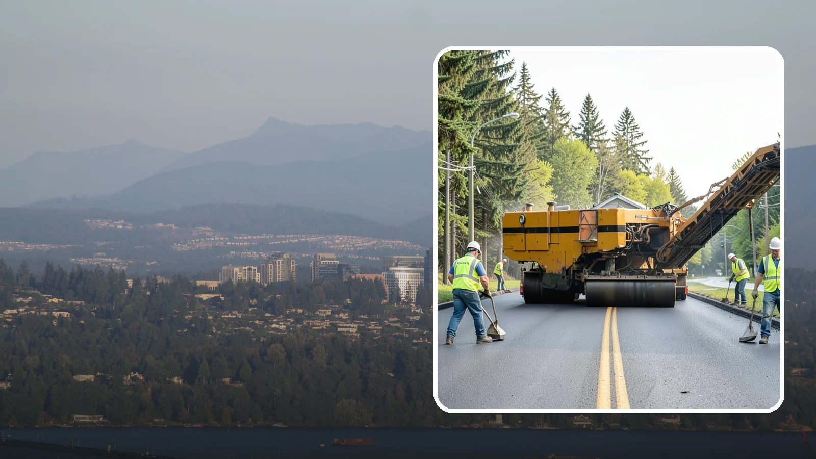 Asphalt Milling in Medina, King County, WA - Cold milling that removes worn asphalt to grade in preparation for overlays and reconstruction.