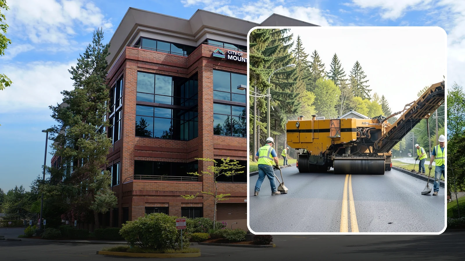 Asphalt Milling in Mountlake Terrace, Snohomish County, WA - Cold milling that removes worn asphalt to grade in preparation for overlays and reconstruction.