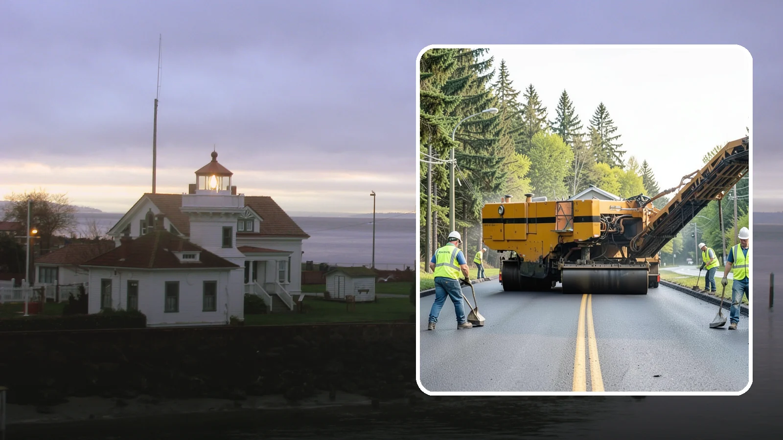 Asphalt Milling in Mukilteo, Snohomish County, WA - Cold milling that removes worn asphalt to grade in preparation for overlays and reconstruction.