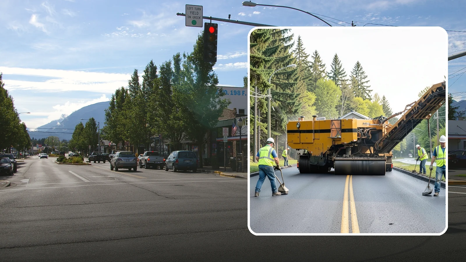 Asphalt Milling in North Bend, King County, WA - Cold milling that removes worn asphalt to grade in preparation for overlays and reconstruction.