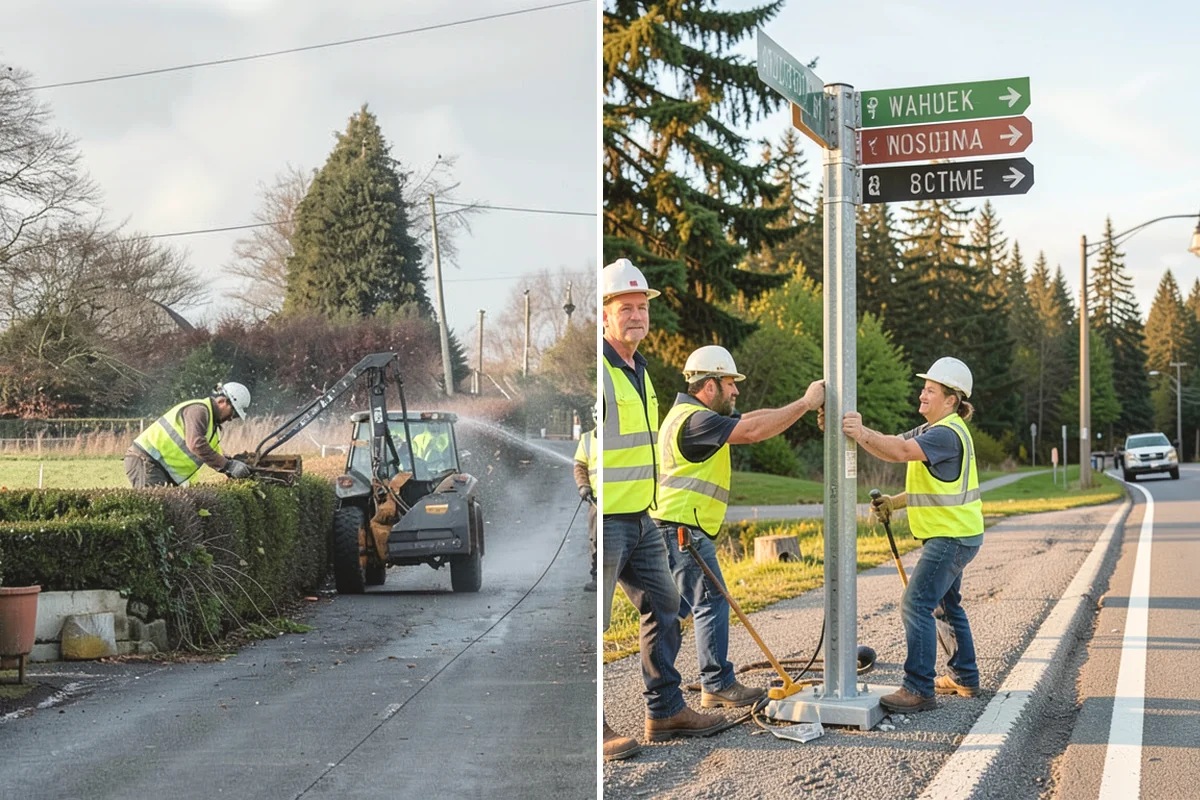 Asphalt Milling in Ruston, Pierce County, WA - Establish milling depth, grade, and cross-slope