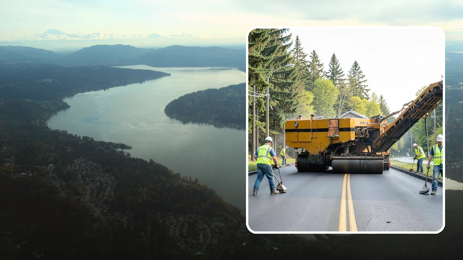 Asphalt Milling in Sammamish, King County, WA - Cold milling that removes worn asphalt to grade in preparation for overlays and reconstruction.