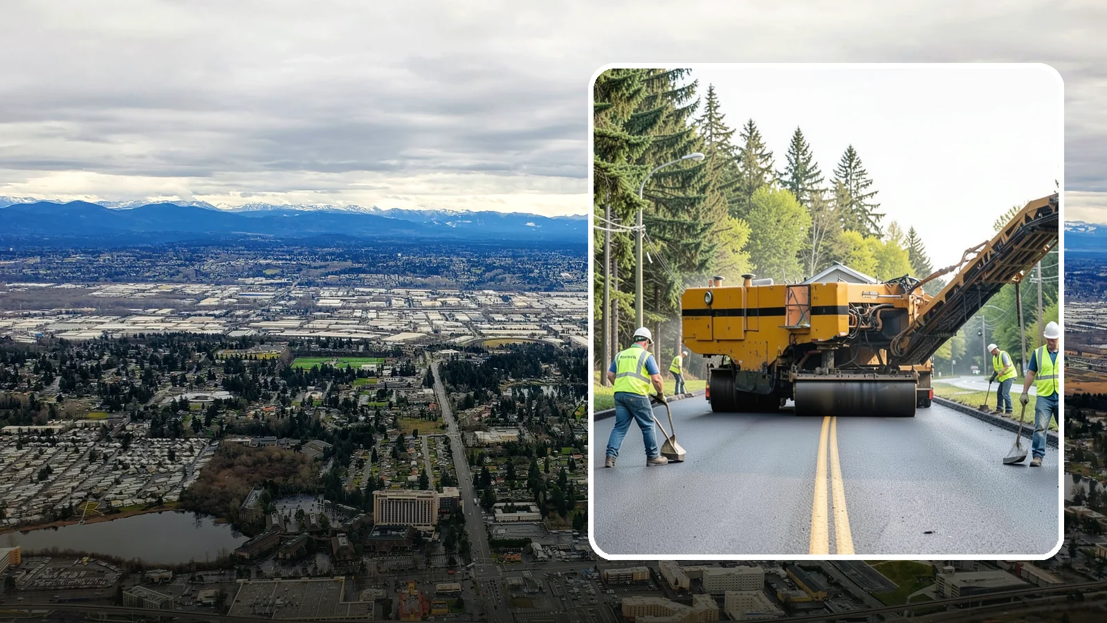 Asphalt Milling in SeaTac, King County, WA - Cold milling that removes worn asphalt to grade in preparation for overlays and reconstruction.