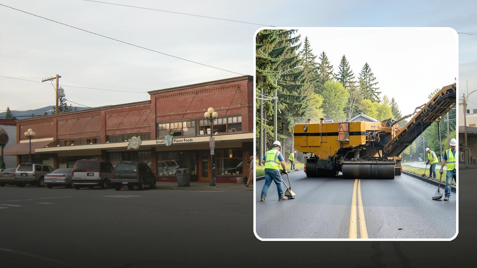 Asphalt Milling in Sedro-Woolley, Skagit County, WA - Cold milling that removes worn asphalt to grade in preparation for overlays and reconstruction.