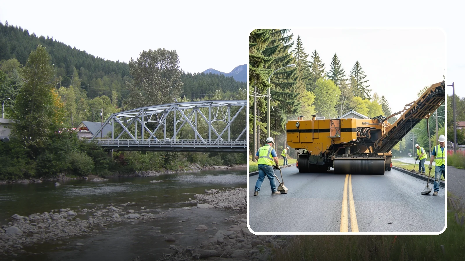 Asphalt Milling in Skykomish, King County, WA - Cold milling that removes worn asphalt to grade in preparation for overlays and reconstruction.