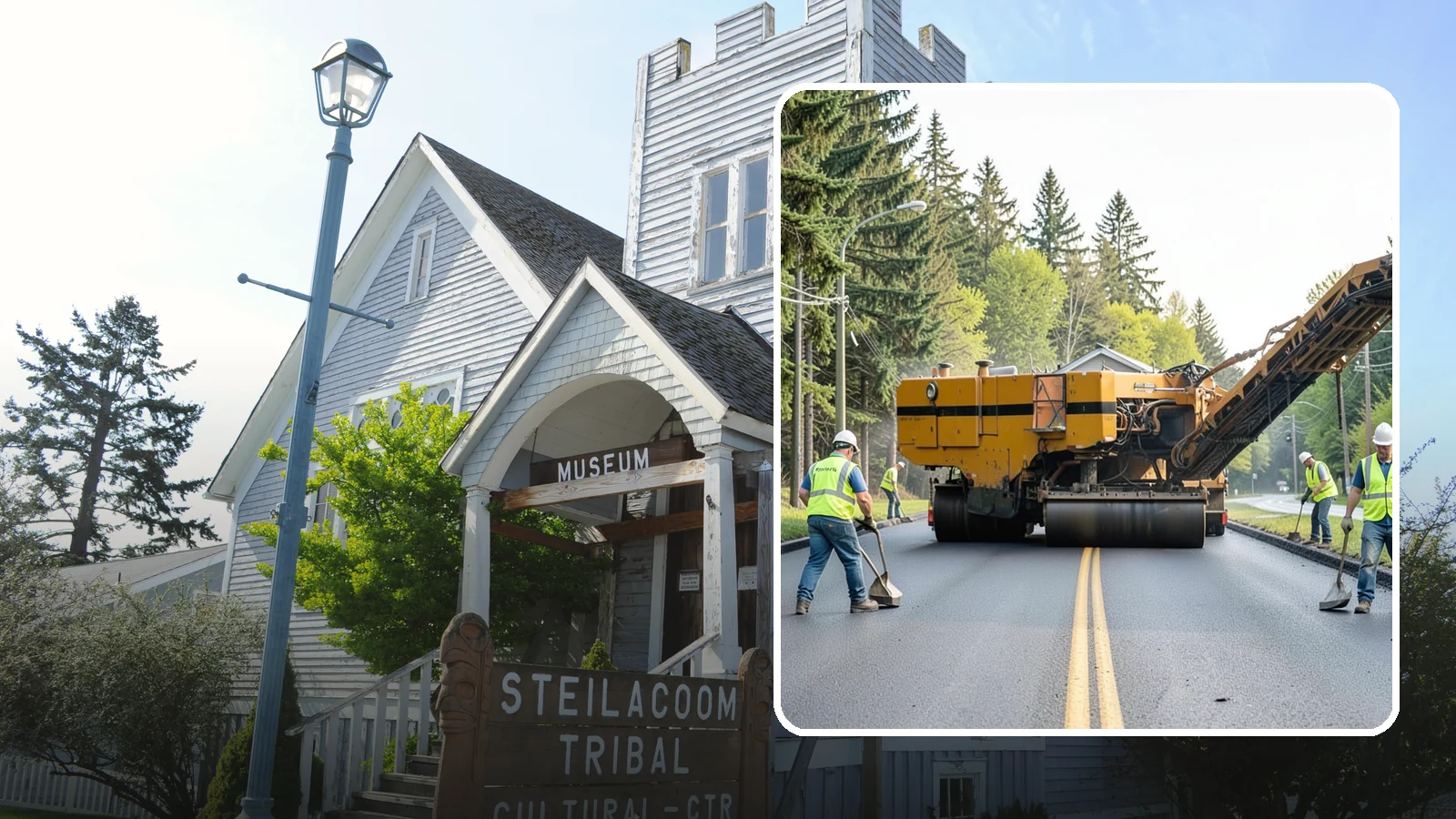 Asphalt Milling in Steilacoom, Pierce County, WA - Cold milling that removes worn asphalt to grade in preparation for overlays and reconstruction.
